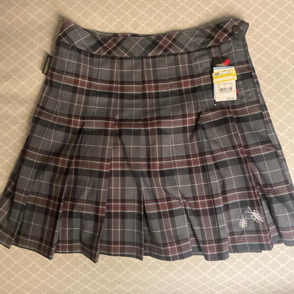 Beetlejuice Plaid Skirt